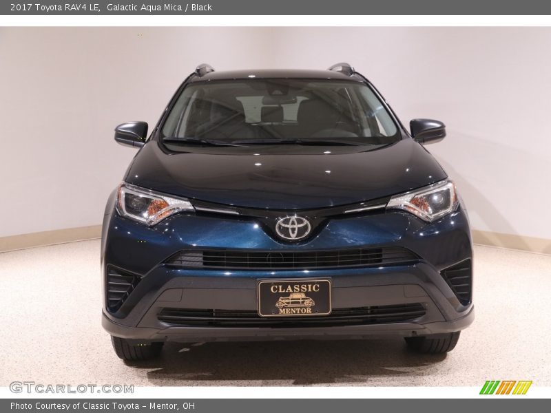 Galactic Aqua Mica / Black 2017 Toyota RAV4 LE
