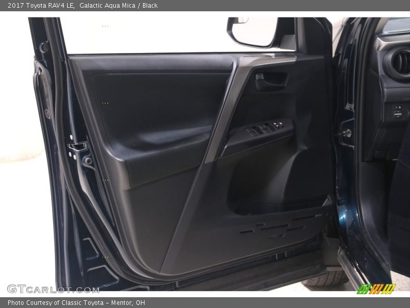 Galactic Aqua Mica / Black 2017 Toyota RAV4 LE