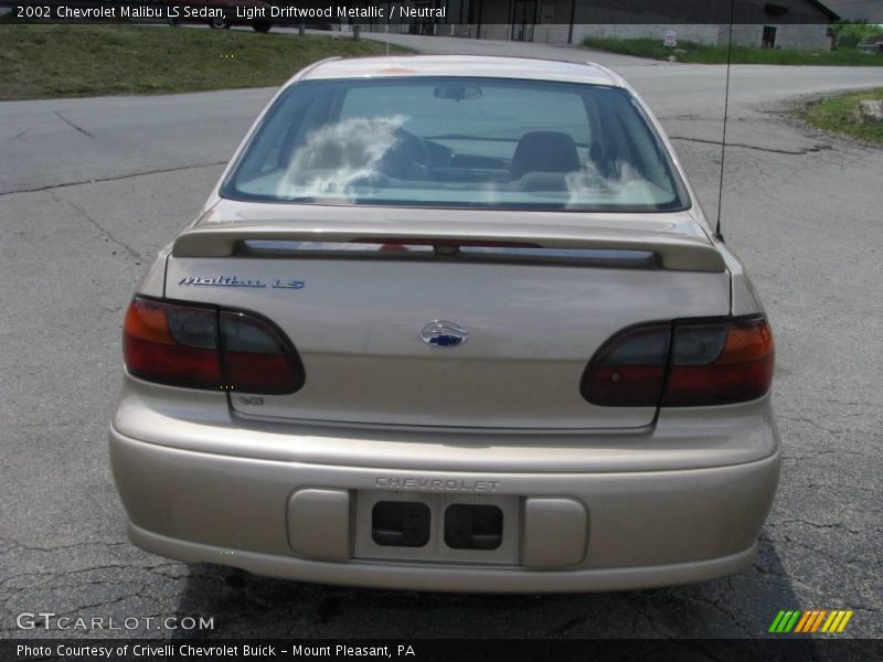 Light Driftwood Metallic / Neutral 2002 Chevrolet Malibu LS Sedan