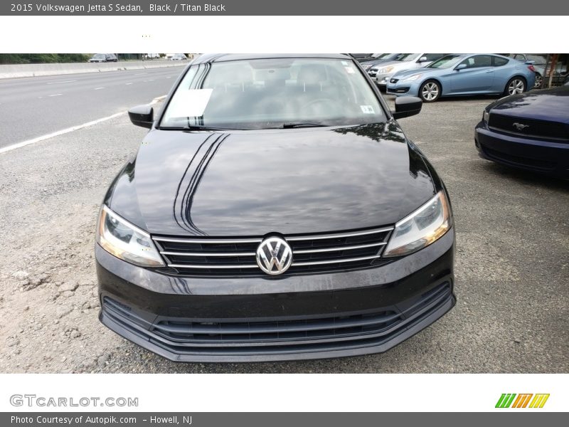 Black / Titan Black 2015 Volkswagen Jetta S Sedan
