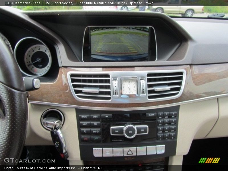 Lunar Blue Metallic / Silk Beige/Espresso Brown 2014 Mercedes-Benz E 350 Sport Sedan