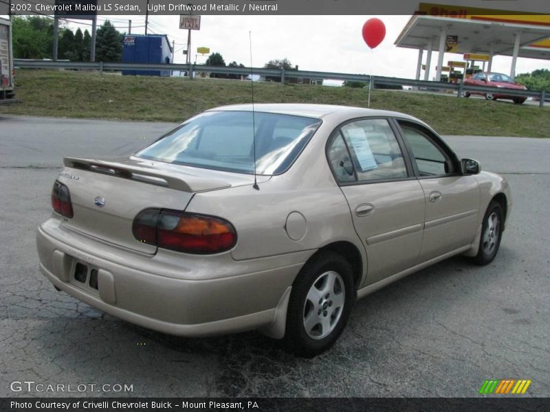 Light Driftwood Metallic / Neutral 2002 Chevrolet Malibu LS Sedan