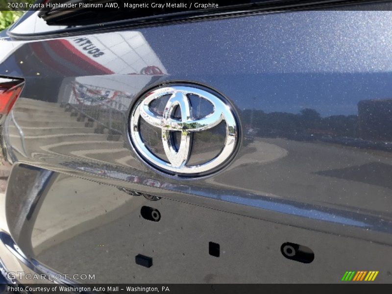 Magnetic Gray Metallic / Graphite 2020 Toyota Highlander Platinum AWD