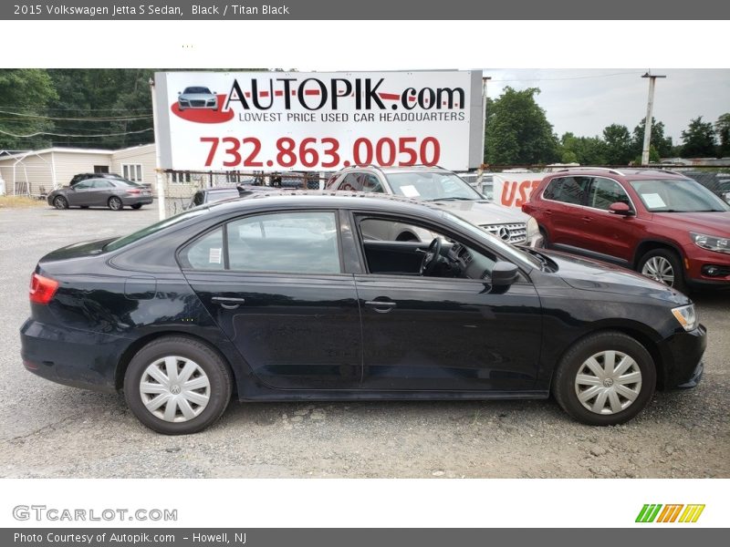 Black / Titan Black 2015 Volkswagen Jetta S Sedan