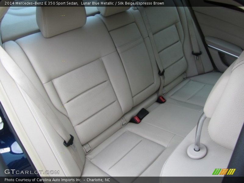 Lunar Blue Metallic / Silk Beige/Espresso Brown 2014 Mercedes-Benz E 350 Sport Sedan