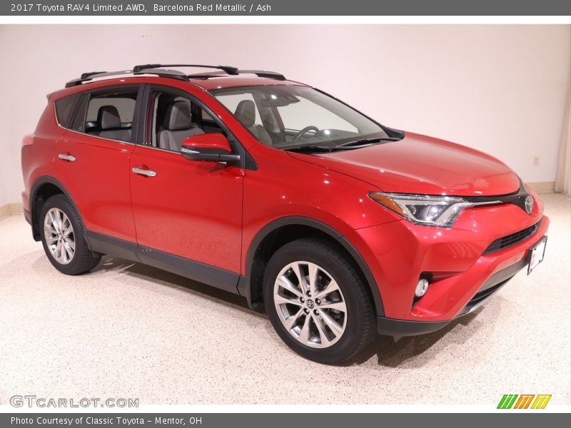 Barcelona Red Metallic / Ash 2017 Toyota RAV4 Limited AWD