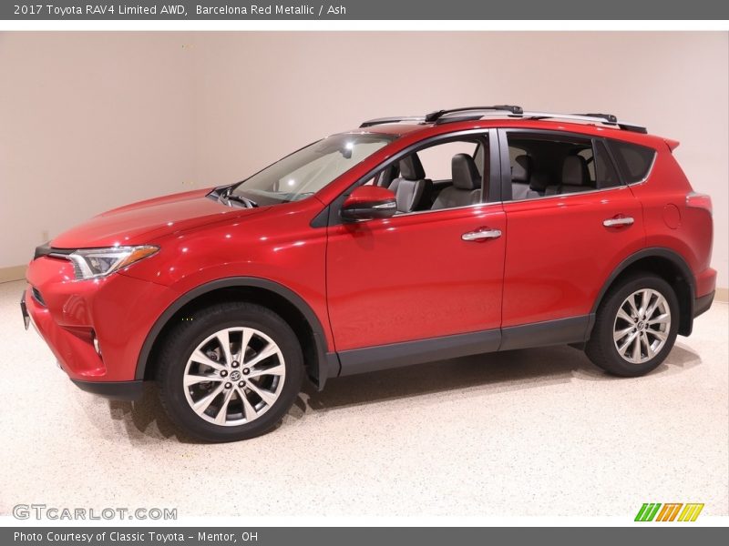 Barcelona Red Metallic / Ash 2017 Toyota RAV4 Limited AWD