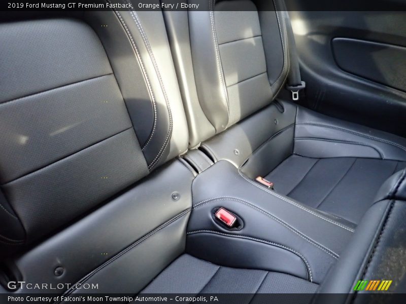 Rear Seat of 2019 Mustang GT Premium Fastback