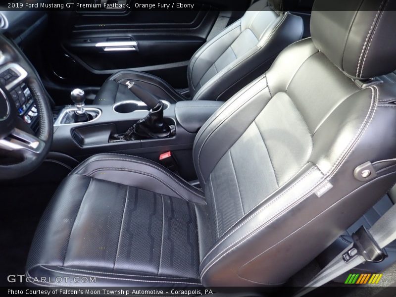 Front Seat of 2019 Mustang GT Premium Fastback