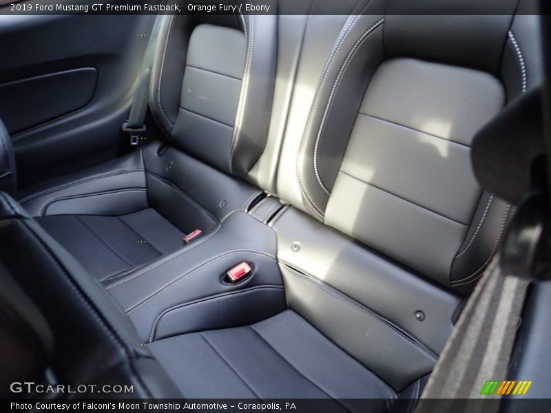 Rear Seat of 2019 Mustang GT Premium Fastback