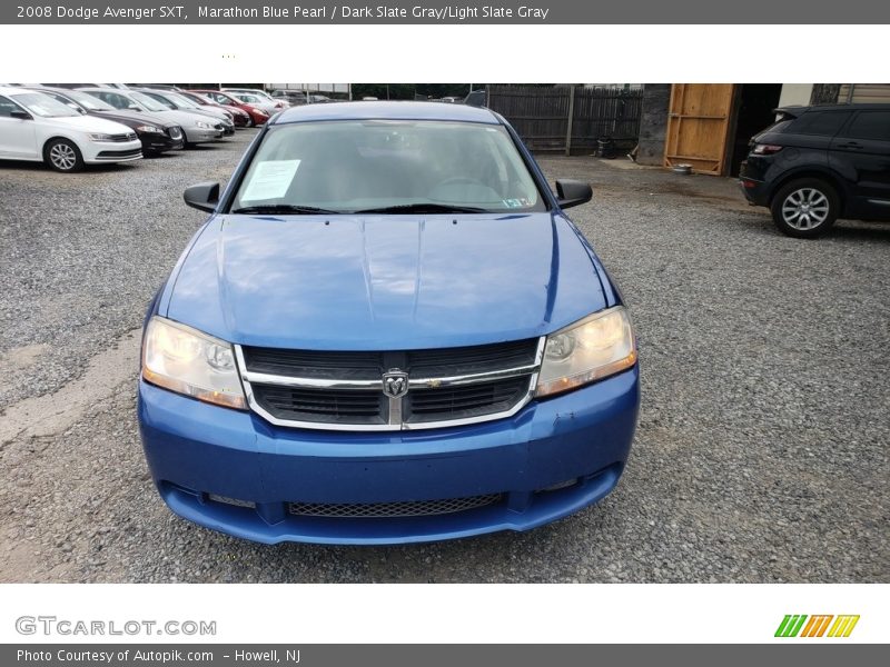 Marathon Blue Pearl / Dark Slate Gray/Light Slate Gray 2008 Dodge Avenger SXT