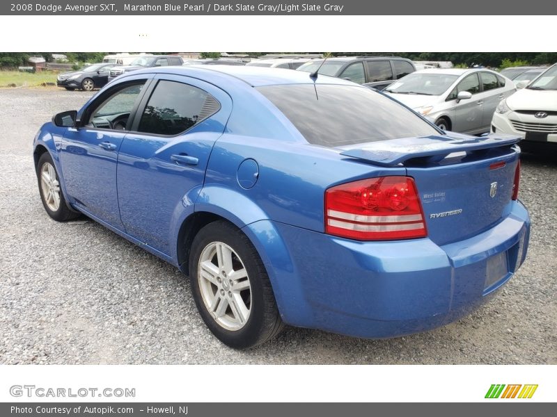 Marathon Blue Pearl / Dark Slate Gray/Light Slate Gray 2008 Dodge Avenger SXT