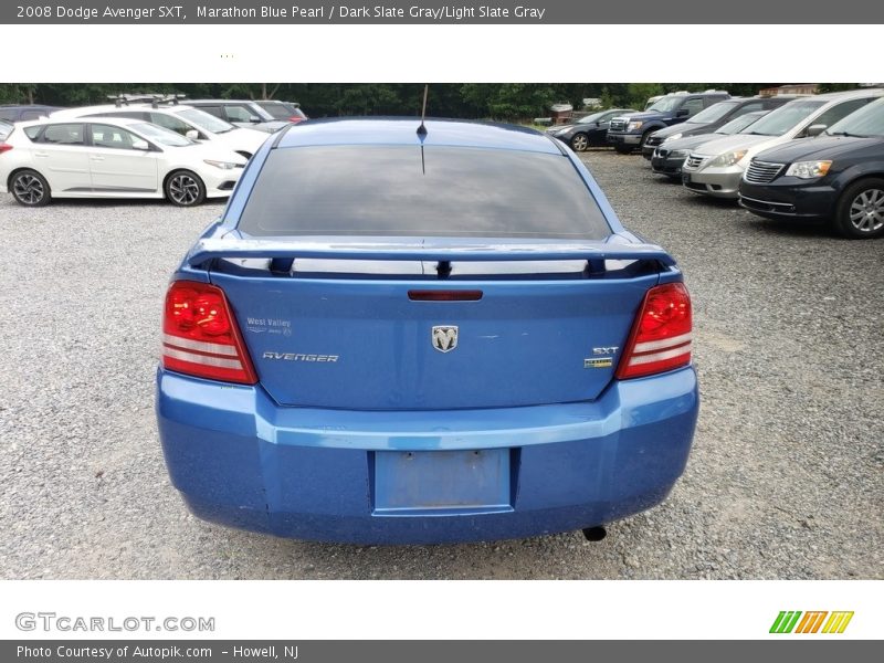 Marathon Blue Pearl / Dark Slate Gray/Light Slate Gray 2008 Dodge Avenger SXT