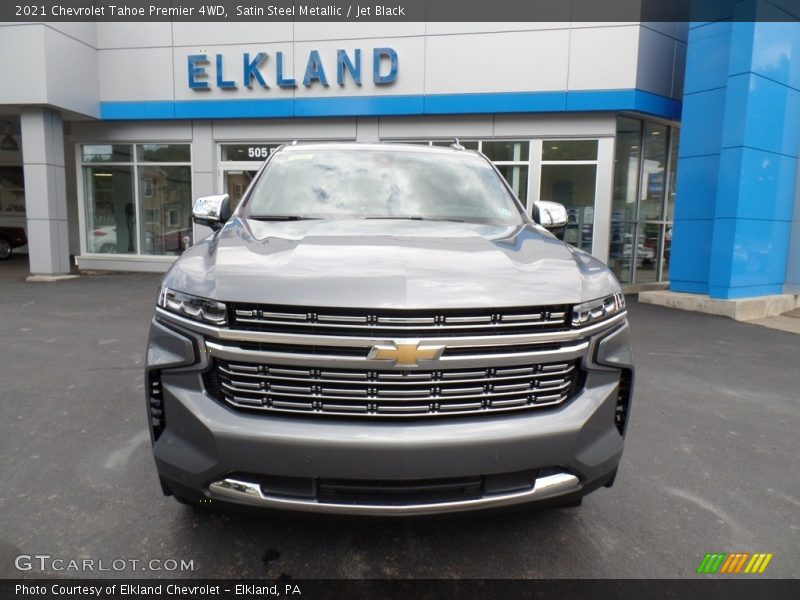 Satin Steel Metallic / Jet Black 2021 Chevrolet Tahoe Premier 4WD