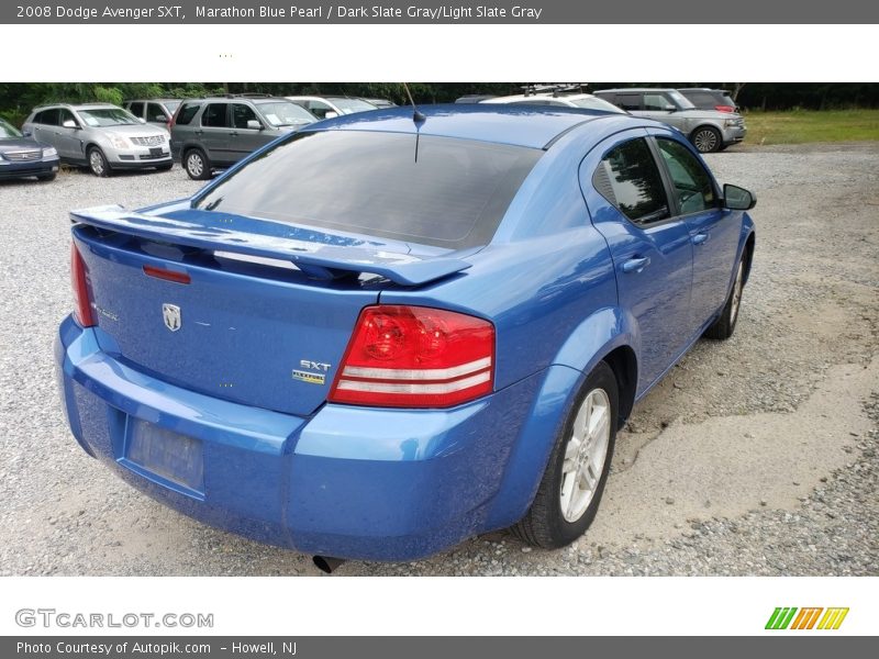 Marathon Blue Pearl / Dark Slate Gray/Light Slate Gray 2008 Dodge Avenger SXT