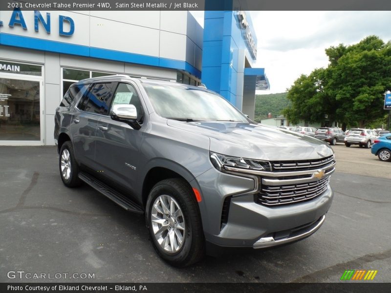 Satin Steel Metallic / Jet Black 2021 Chevrolet Tahoe Premier 4WD