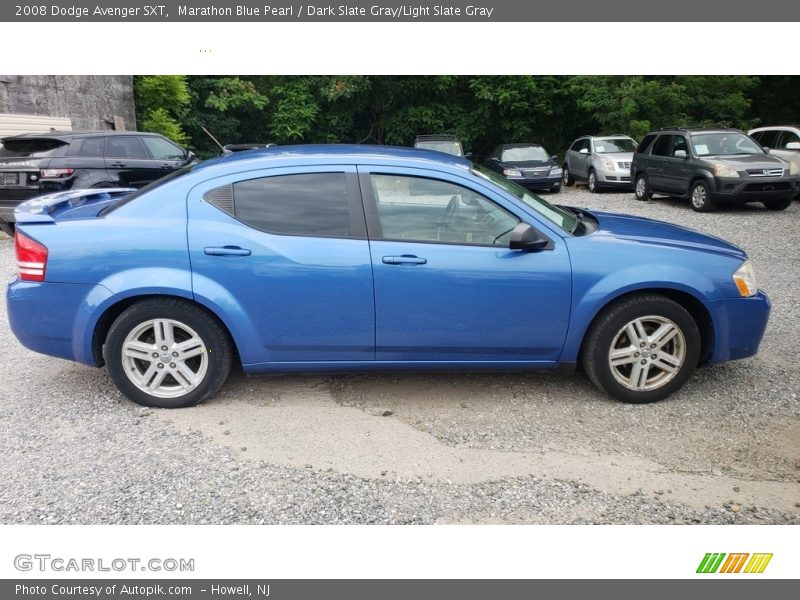 Marathon Blue Pearl / Dark Slate Gray/Light Slate Gray 2008 Dodge Avenger SXT