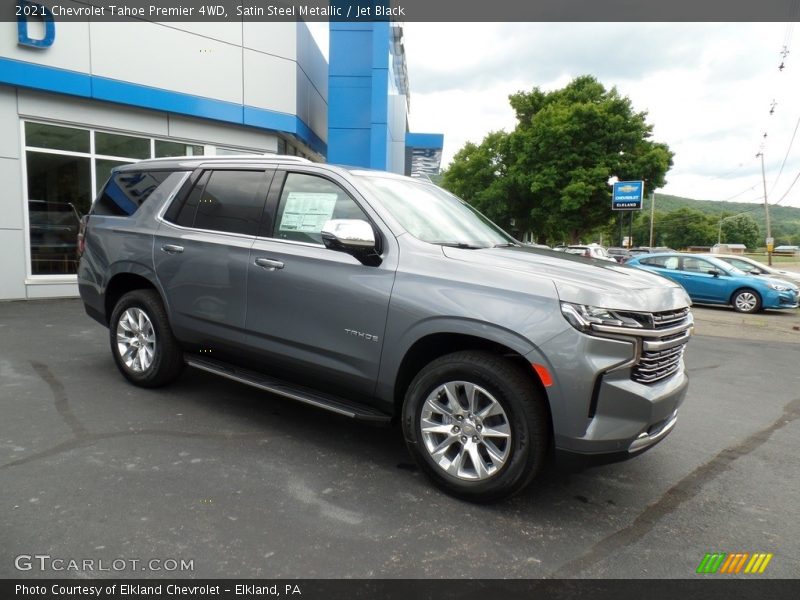 Satin Steel Metallic / Jet Black 2021 Chevrolet Tahoe Premier 4WD