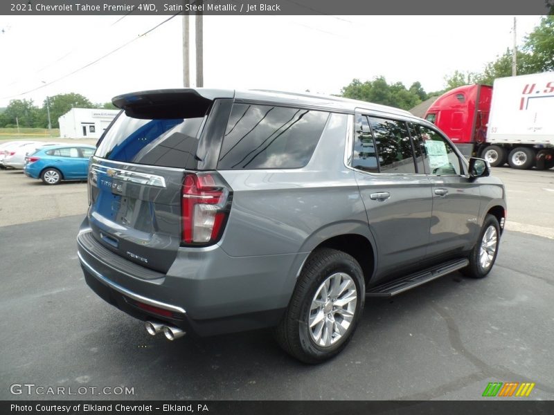 Satin Steel Metallic / Jet Black 2021 Chevrolet Tahoe Premier 4WD