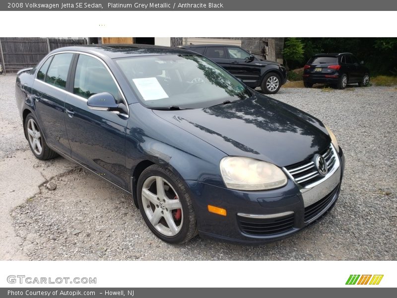 Platinum Grey Metallic / Anthracite Black 2008 Volkswagen Jetta SE Sedan