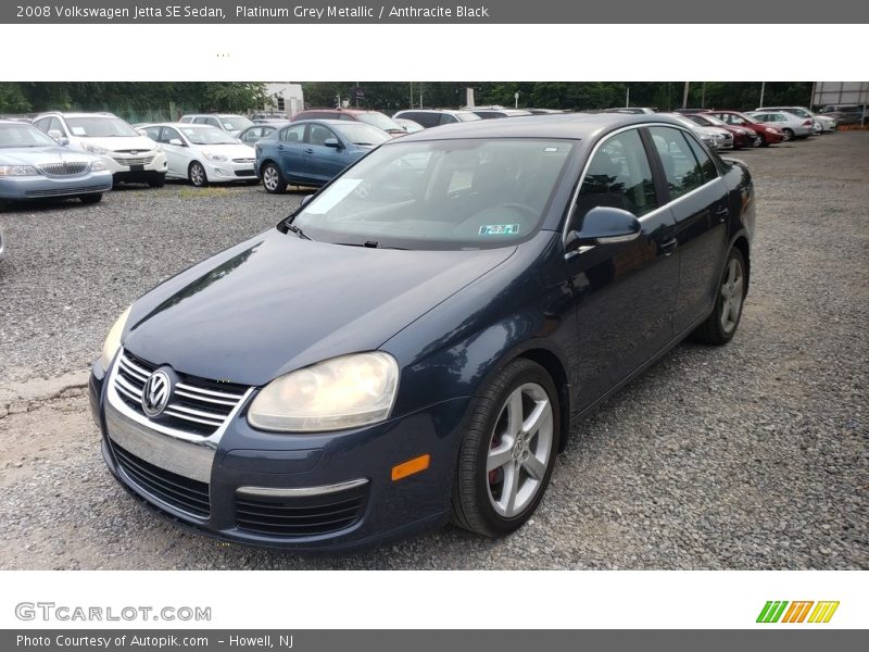 Platinum Grey Metallic / Anthracite Black 2008 Volkswagen Jetta SE Sedan
