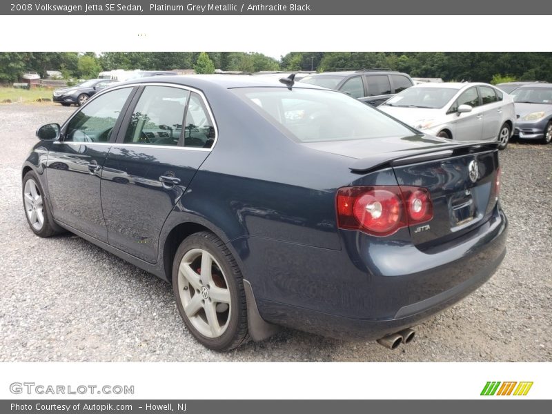 Platinum Grey Metallic / Anthracite Black 2008 Volkswagen Jetta SE Sedan