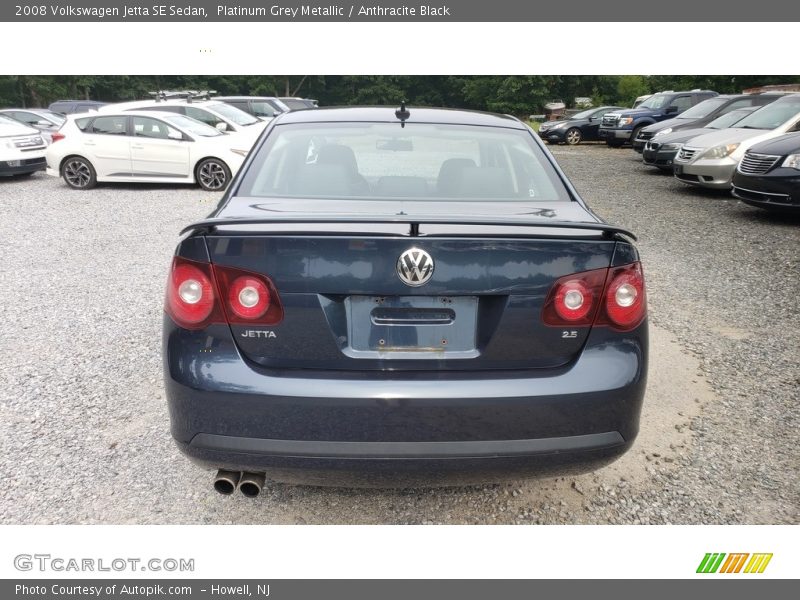 Platinum Grey Metallic / Anthracite Black 2008 Volkswagen Jetta SE Sedan