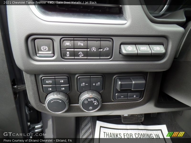 Controls of 2021 Tahoe Premier 4WD