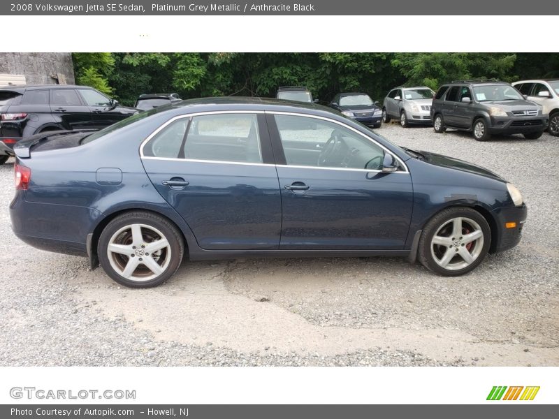 Platinum Grey Metallic / Anthracite Black 2008 Volkswagen Jetta SE Sedan