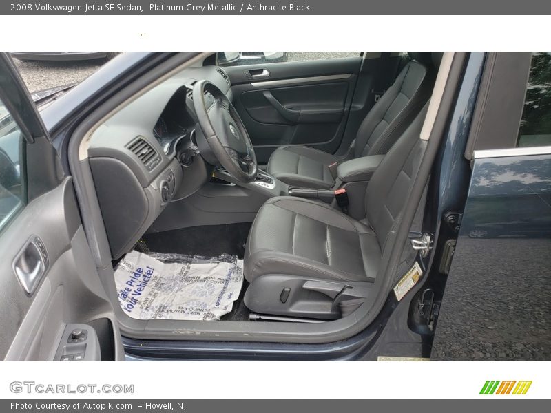 Platinum Grey Metallic / Anthracite Black 2008 Volkswagen Jetta SE Sedan