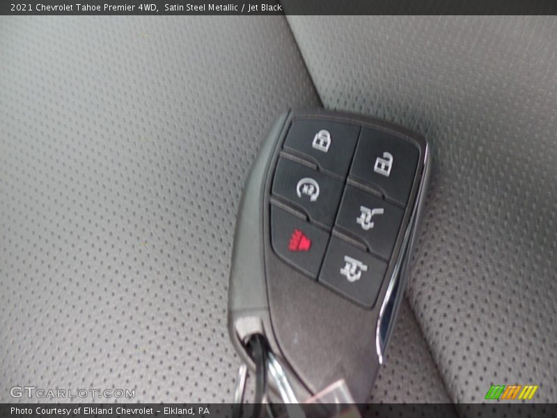 Satin Steel Metallic / Jet Black 2021 Chevrolet Tahoe Premier 4WD