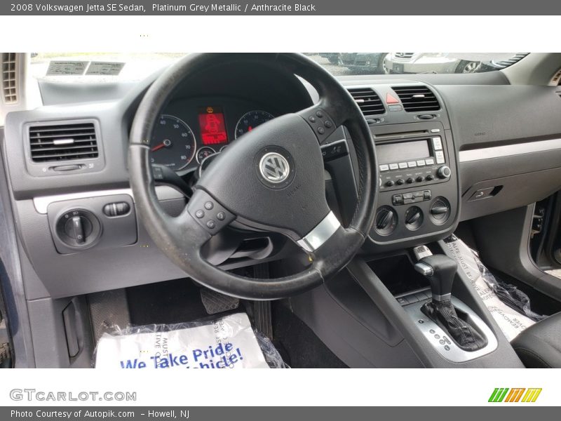 Platinum Grey Metallic / Anthracite Black 2008 Volkswagen Jetta SE Sedan
