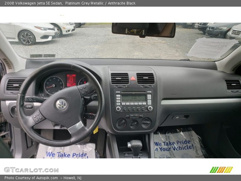 Platinum Grey Metallic / Anthracite Black 2008 Volkswagen Jetta SE Sedan
