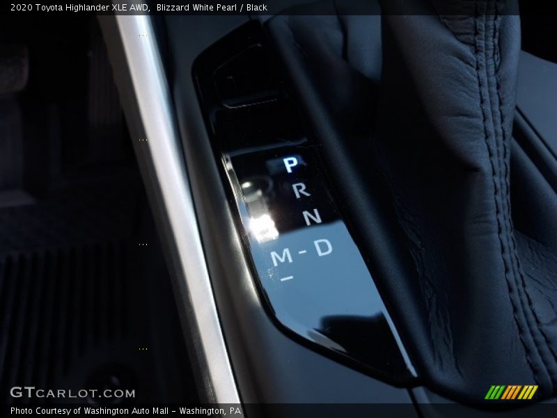 Blizzard White Pearl / Black 2020 Toyota Highlander XLE AWD