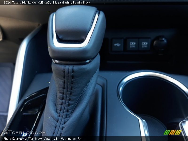 Blizzard White Pearl / Black 2020 Toyota Highlander XLE AWD