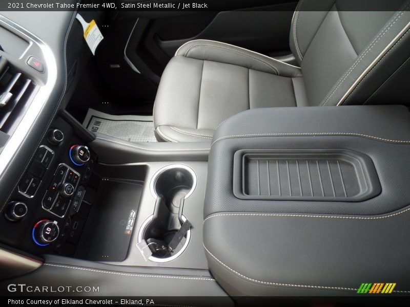 Satin Steel Metallic / Jet Black 2021 Chevrolet Tahoe Premier 4WD