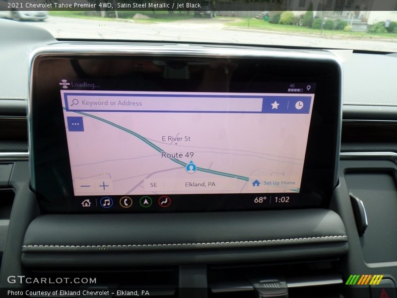 Navigation of 2021 Tahoe Premier 4WD