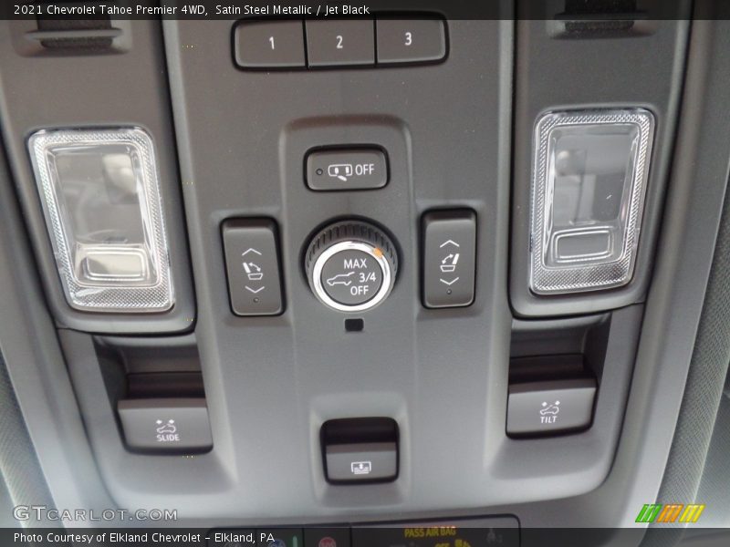 Satin Steel Metallic / Jet Black 2021 Chevrolet Tahoe Premier 4WD