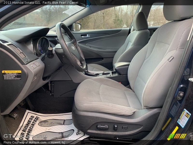 Pacific Blue Pearl / Camel 2013 Hyundai Sonata GLS