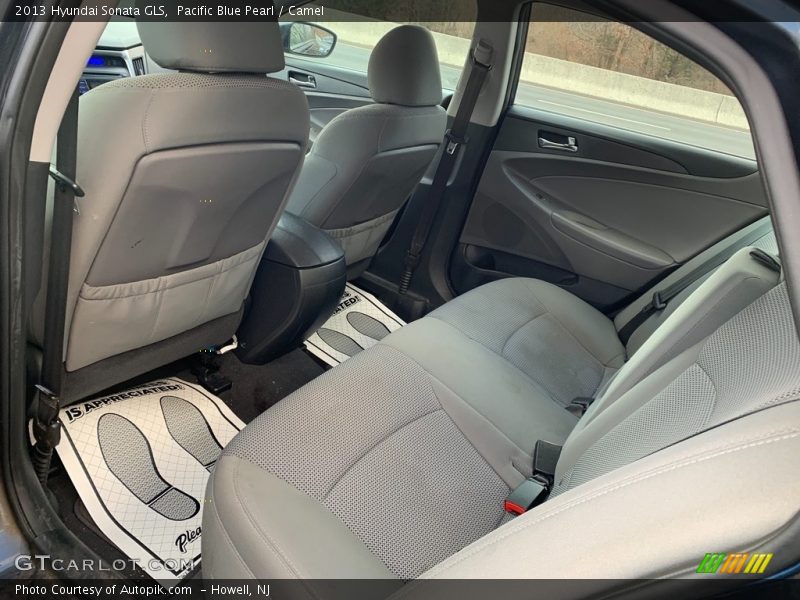 Pacific Blue Pearl / Camel 2013 Hyundai Sonata GLS