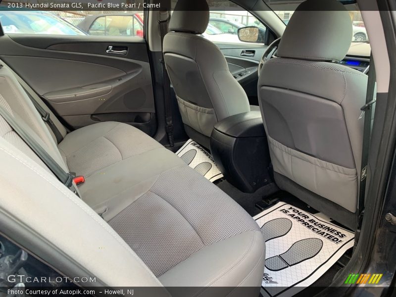 Pacific Blue Pearl / Camel 2013 Hyundai Sonata GLS
