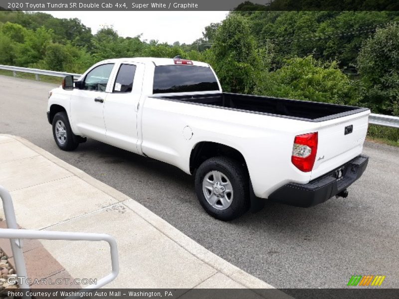 Super White / Graphite 2020 Toyota Tundra SR Double Cab 4x4