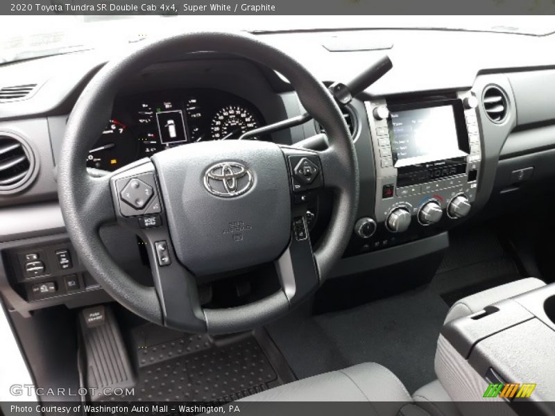 Super White / Graphite 2020 Toyota Tundra SR Double Cab 4x4