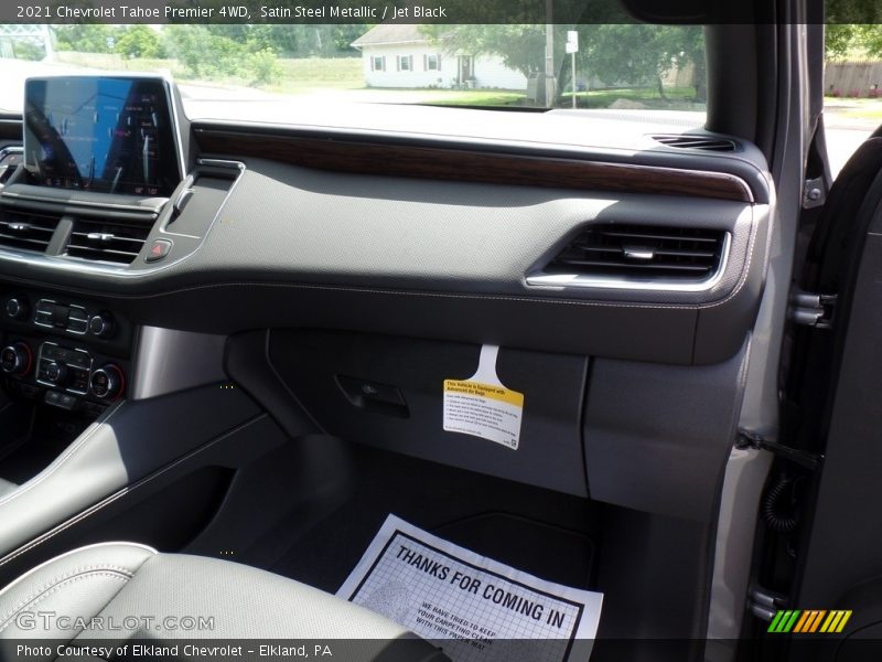 Satin Steel Metallic / Jet Black 2021 Chevrolet Tahoe Premier 4WD