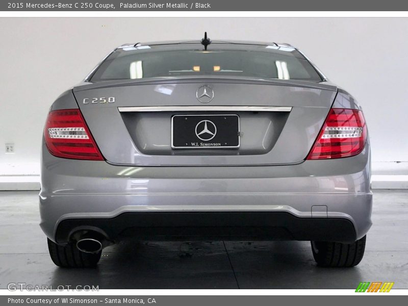 Paladium Silver Metallic / Black 2015 Mercedes-Benz C 250 Coupe