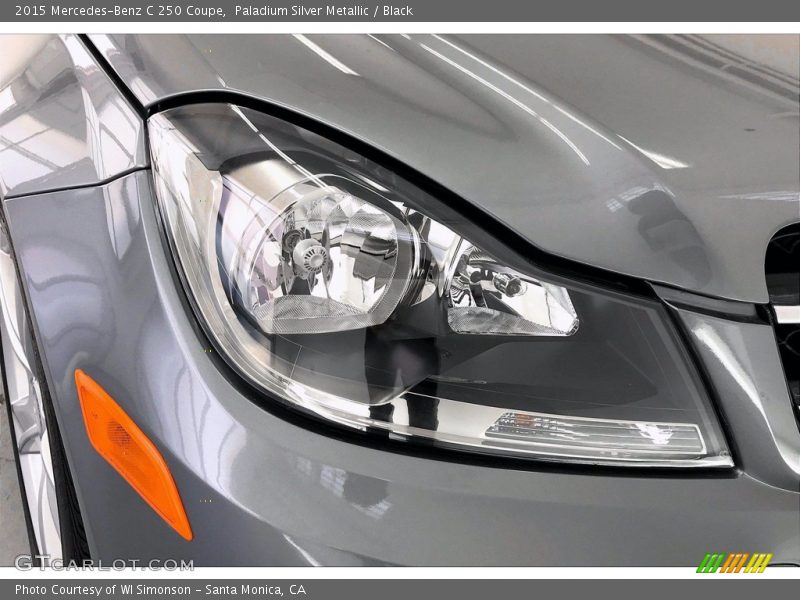 Paladium Silver Metallic / Black 2015 Mercedes-Benz C 250 Coupe