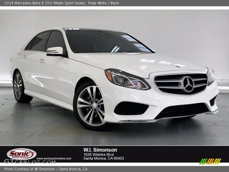 Polar White / Black 2014 Mercedes-Benz E 350 4Matic Sport Sedan