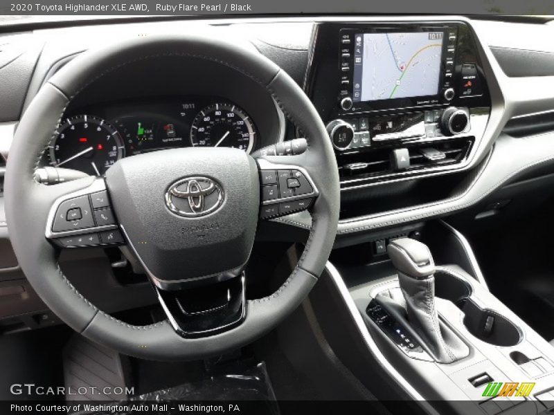 Ruby Flare Pearl / Black 2020 Toyota Highlander XLE AWD