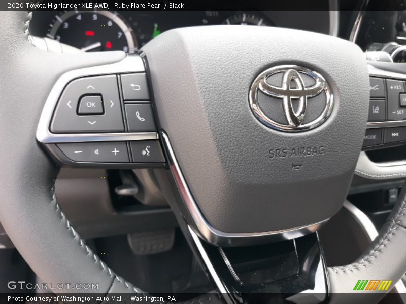 Ruby Flare Pearl / Black 2020 Toyota Highlander XLE AWD