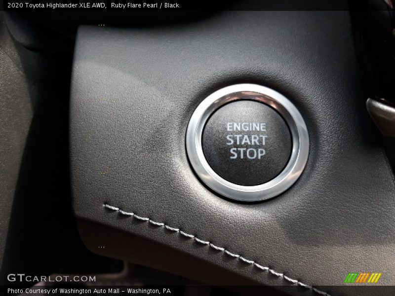Ruby Flare Pearl / Black 2020 Toyota Highlander XLE AWD